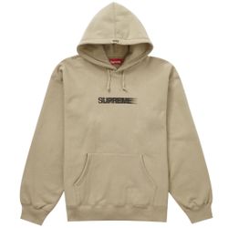 Supreme Motion Hoodie Size Large Tan Brand New