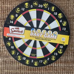 Simpsons Double Sided Dart Board Game 