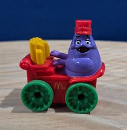 1989 McDonald's Circus Parade Grimace Happy Meal 2" Toy