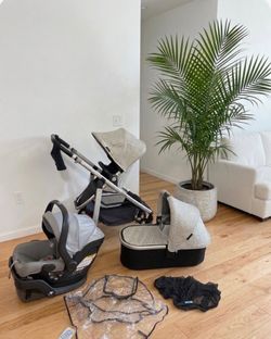 Nuna Stroller with Car Seat and Bassinet