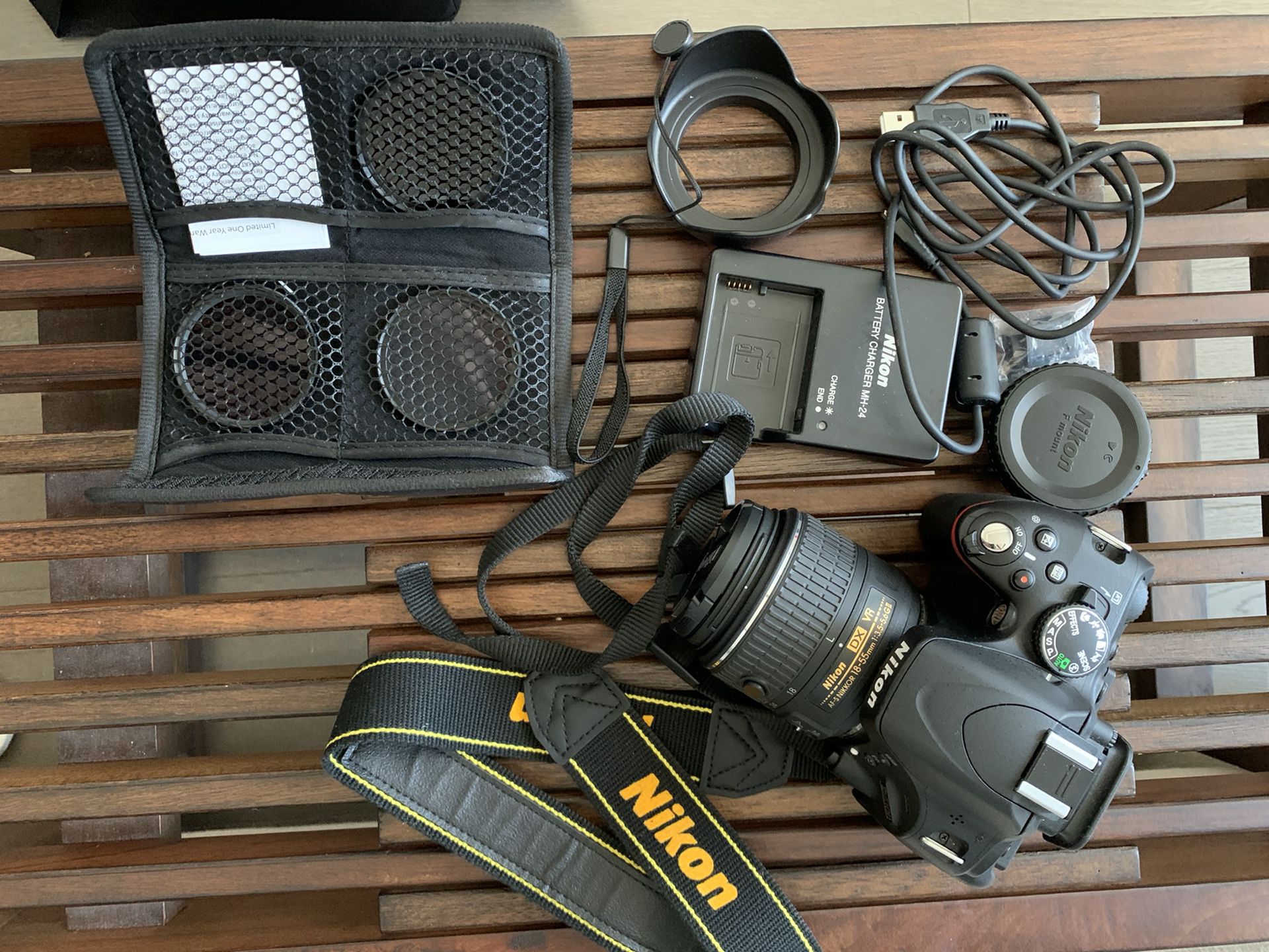 Nikon D5100 Digital Camera with bag and accessories