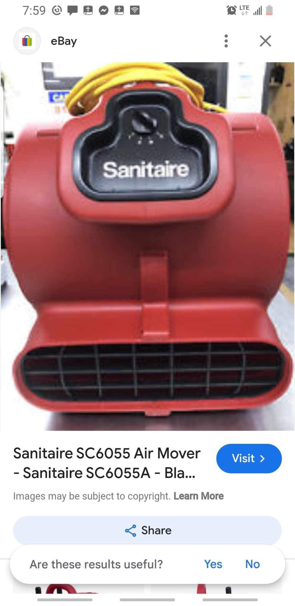 Sanitaire SC6055 Air mover