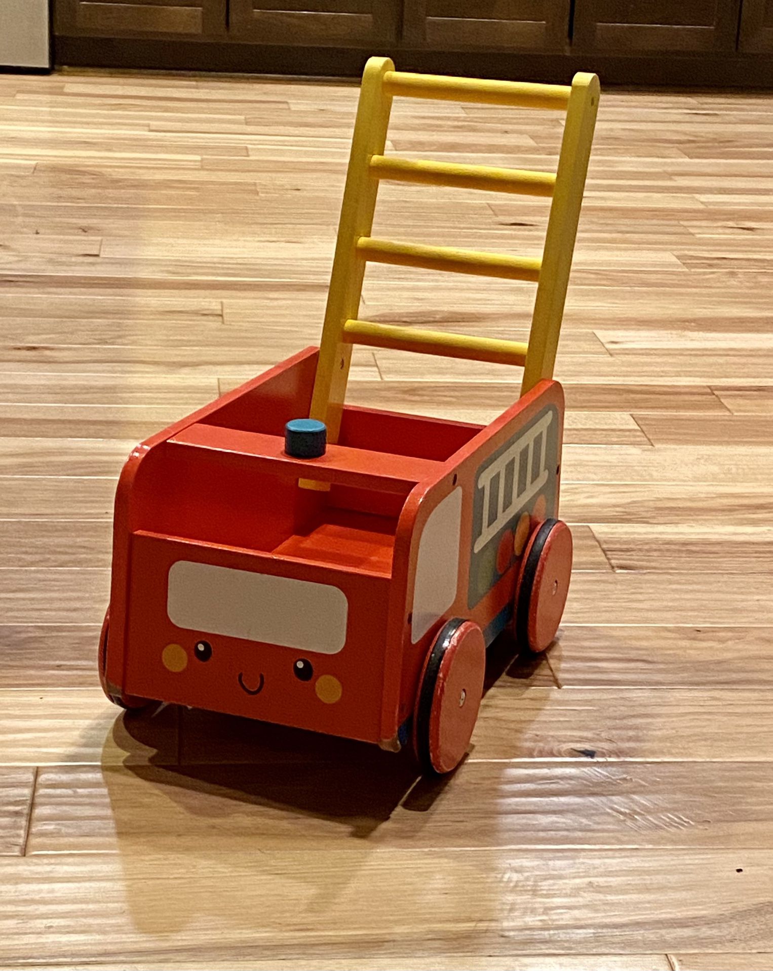 Labebe – Children Pull & Push Cart – Red Fire Truck