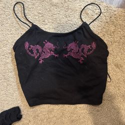 Medium Dragon Crop Top