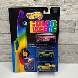 Vintage Hot Wheels  Color Racers Pace Car ‘1987 Thunder Burner Jeep • Die Cast Metal • Made in Malaysia  