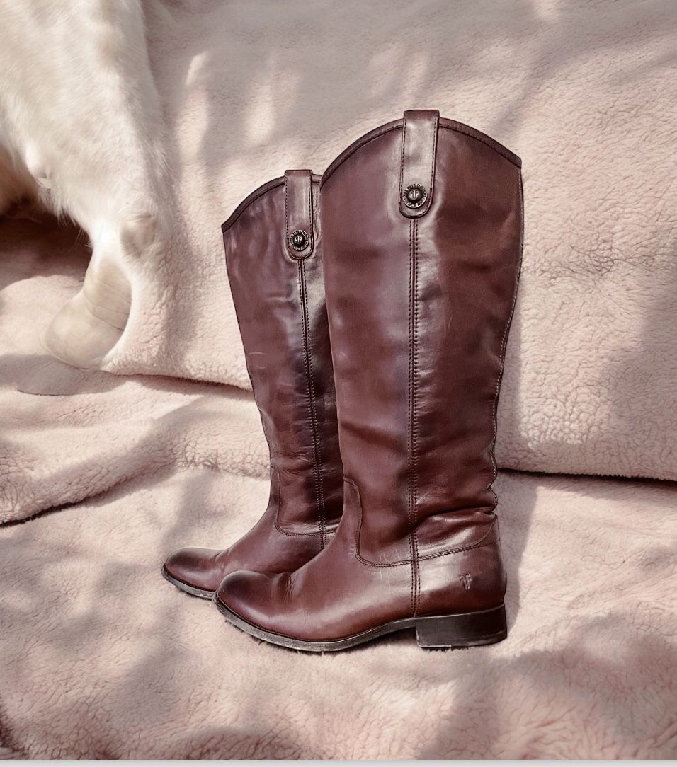 Frye Melissa Leather Riding Boots 