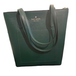Jade Green Kate Spade Leather Tote Bag
