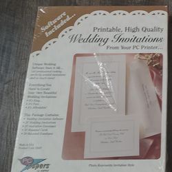 The One Pack Of Printable High Quality Wedding Invitations From Your PC Printer