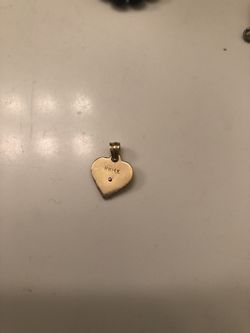 Jesus heart charm