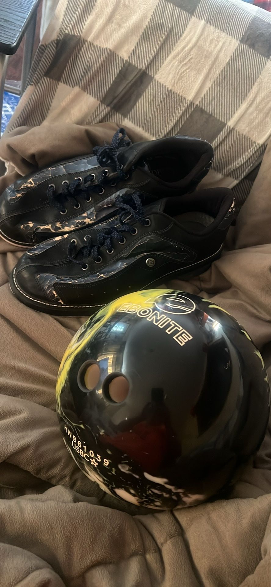 Bowling Ball And Shoes