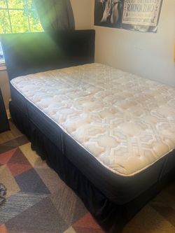 Full Size Mattress, Base & Headboard