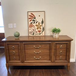Mid Century Modern Nine Drawer Walnut Dresser By Dixie~