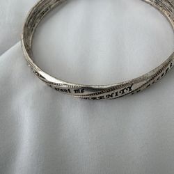 Serenity prayer bangle With Rhinestones 9” Has some wear