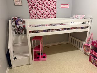 Bunk bed twin size with dresser
