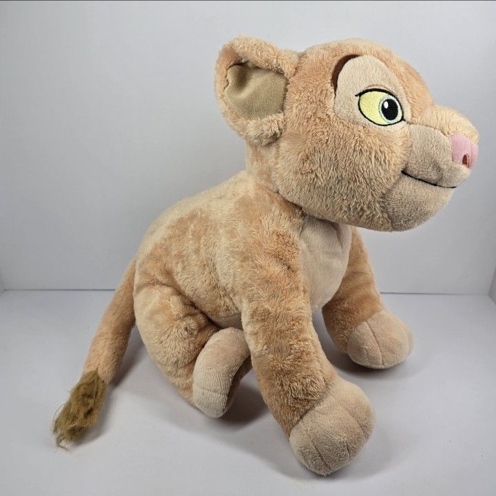 Disney Store Nala Plush 12" Stuffed Animal The Lion King Beige Lioness Girl Toy
