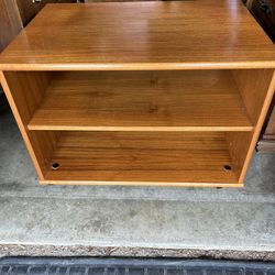 Mid Century Rolling Shelf Cabinet 