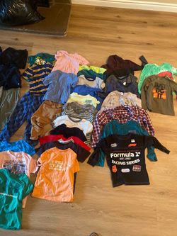 Large Lot of Boys Kids Clothing Bundle Sizes 4, 5, & 6