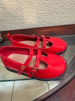 Red dress shoes