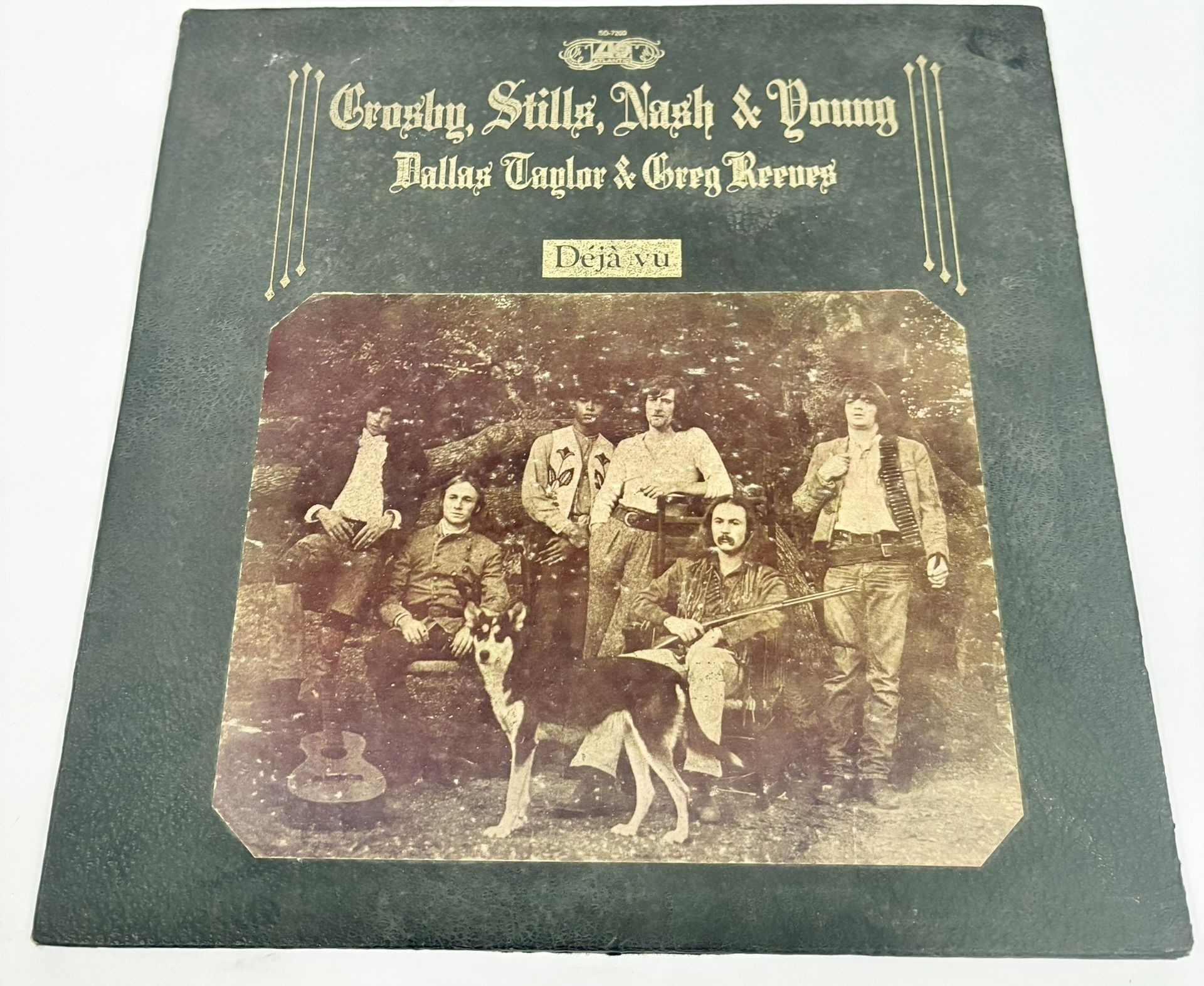 Crosby Stills Nash Young Deja Vu Vinyl LP 1970 Textured Embossed SD 7200 VG