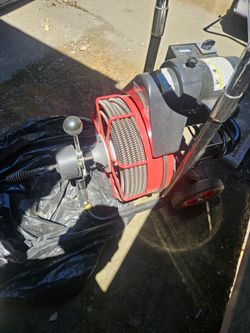 Offering snaking service for clogged sewer line and Drains