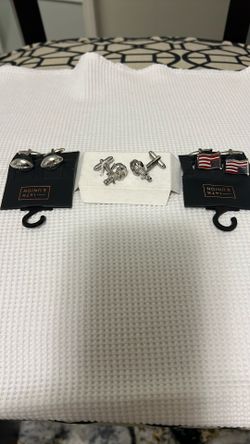 Set Of 3 Different NEW Cuff links  All 3 Sets $10.