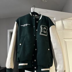 H&M Green Varsity Jacket