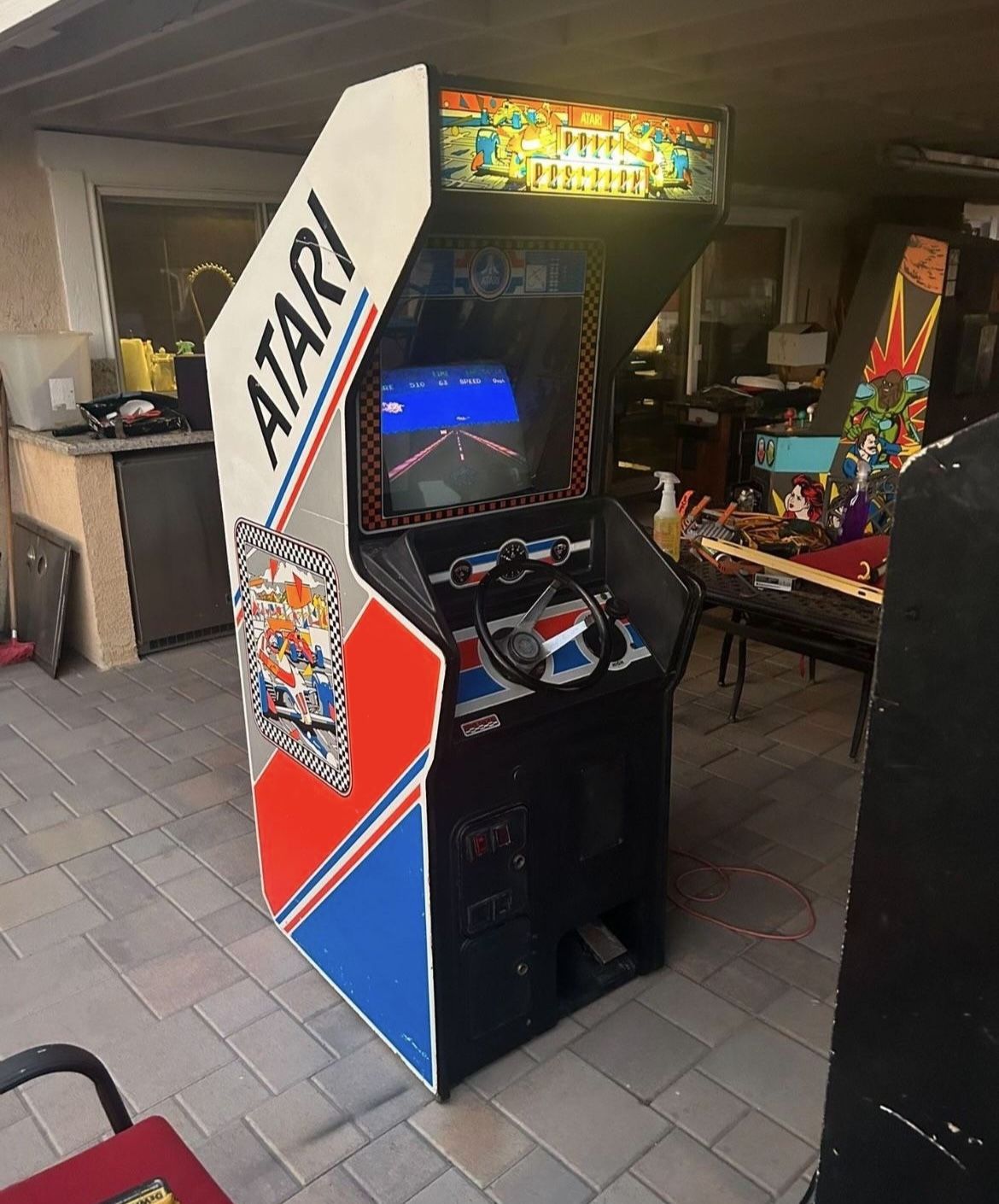 Pole Position Coin Operated Video Arcade Game.