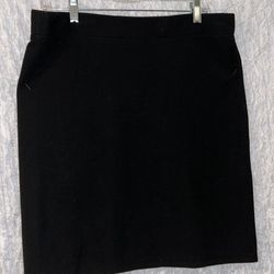 J. Jill: Black Stretch Pencil Skirt, Size: Medium