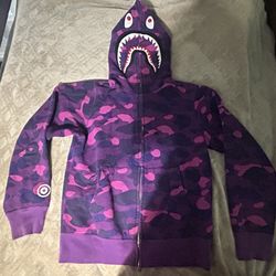 Purple Bape Zip-Up 2024 Hoodie