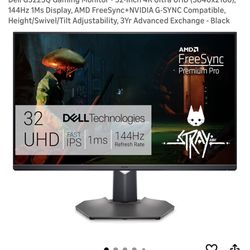 Dell 32 4K UHD Gaming Monitor - G3223Q / 144hz / HDMI 2.1