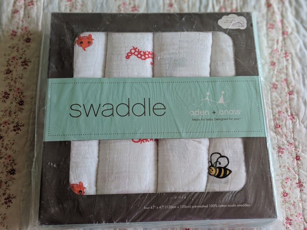 Aden and Anais swaddle blankets