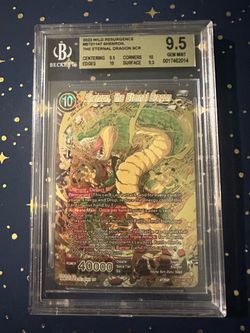 Beckett Gen Mint Shenron, the Eternal Dragon Wild Resurgence BT21-147 SCR Dragonball Super TCG