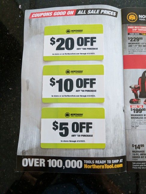 Northern Tool Coupons Up To $35 Off