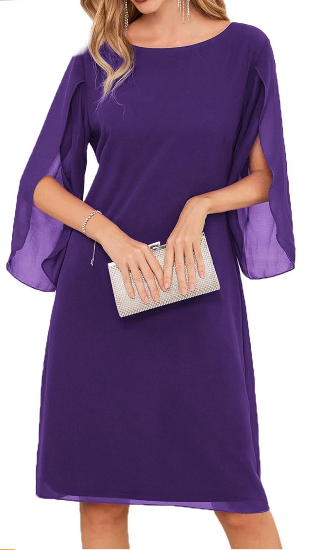 Purple evening dress size 12/Brand New