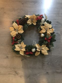 25” Large holiday / Christmas wreath