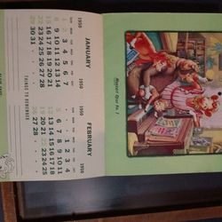 1950s Borden's Dairy Elsie The Cow Calendar 