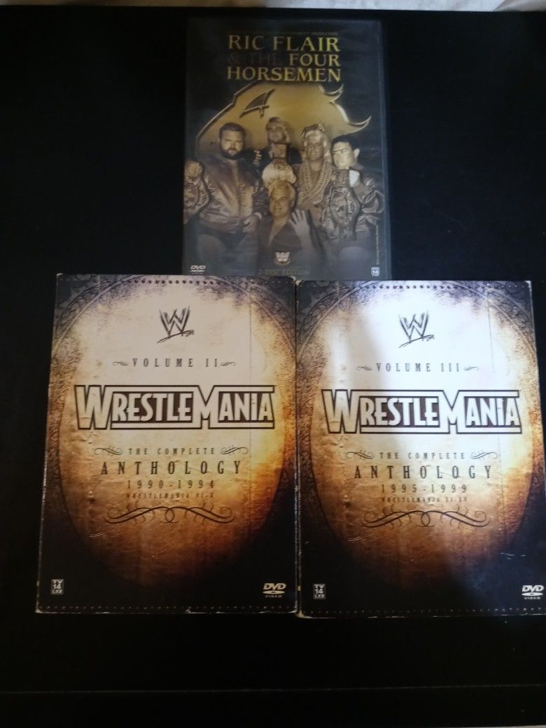 WrestleMania anthology Volume 2 and 3 And Ric Flair & The Four Horsemen