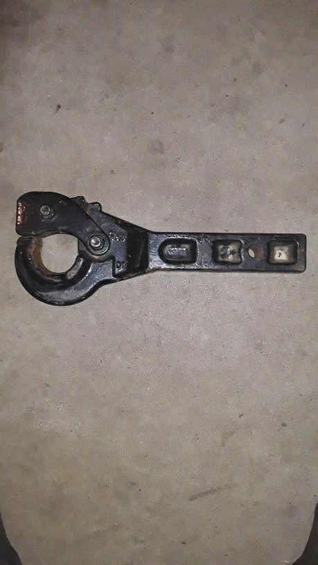 Fits 2" square tubing receiver hitch. Pintle Hook