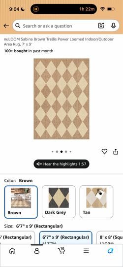 Brand new 7x9 nu loom rug