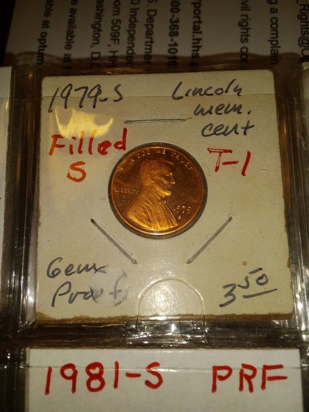 1979-s T-I FILLED S, PROOF CONDITION!!