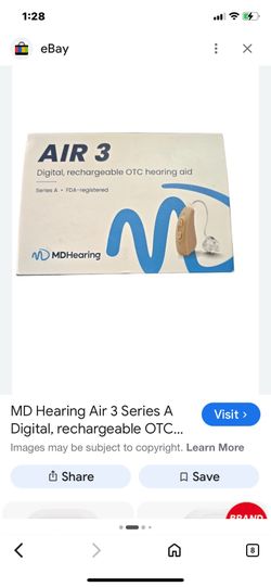 New in box AIR3 digital  rechargeable otc hearing aid