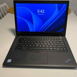 LENOVO THINKPAD T470 W10DG 14.0" laptop computer 
FHD I5-6200U 
256GB SSD 
8GB Ram
Windows 11 pro. Microsoft office installed. Nothing wrong. **  NO T