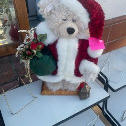 Christmas Bear On Stand 