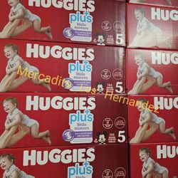 Huggies Little Movers Size 5 Diapers Nuevos en Caja / 144pcs Firm Price