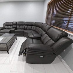 New Power Recliner Sectional Couch! Free Delivery 🚚! Financing Available!