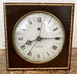 Vintage Retro Seth Thomas Square Electric Clock. Model # SS7-Q. Works