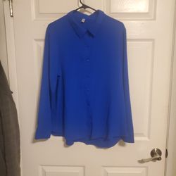 *NEW* Blue Dress Shirt XL