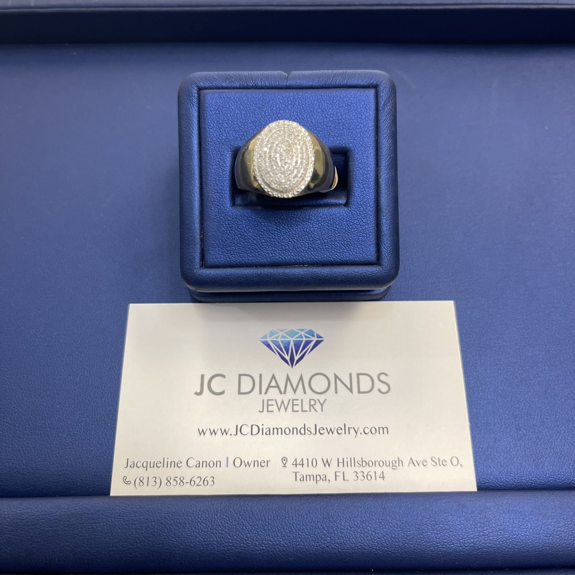 Ring Men Diamonds 10k Diamonds π