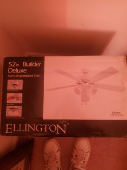 Brand New In Original Box Never Opened 52" Ceiling Fan