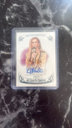 2023-2024 Topps UEFA CC Allen&Ginter Kate Abdo Auto